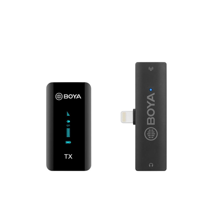 BOYA Wireless Microphone x1 BY-XM6-S3 Lightning in the group COMPUTERS & PERIPHERALS / Computer accessories / Microphones at TP E-commerce Nordic AB (C17000)