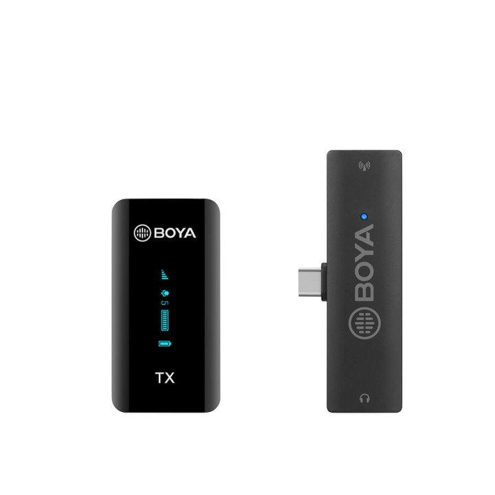 BOYA Wireless Microphone x1 BY-XM6-S5 USB-C in the group COMPUTERS & PERIPHERALS / Computer accessories / Microphones at TP E-commerce Nordic AB (C17002)