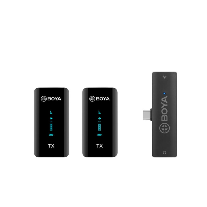 BOYA Wireless Microphone x2 BY-XM6-S6 USB-C in the group COMPUTERS & PERIPHERALS / Computer accessories / Microphones at TP E-commerce Nordic AB (C17003)