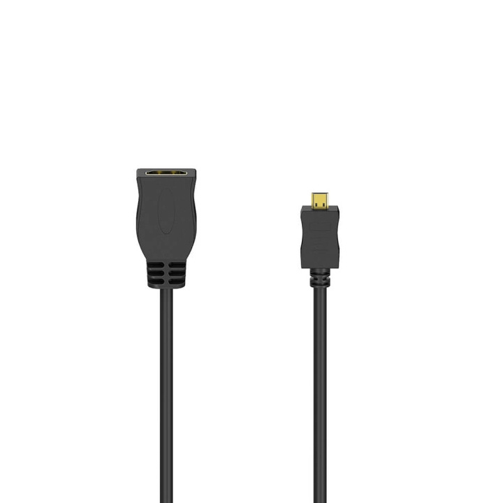 Hama Adapter HDMI Type D-A Plug-Socket Gold Plated Black in the group HOME ELECTRONICS / Cables & Adapters / HDMI / Adapters at TP E-commerce Nordic AB (C17006)