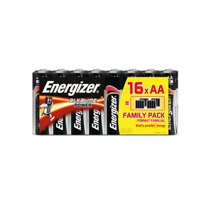 Energizer Battery AA/LR6 Alkaline Power 16-pack in the group HOME ELECTRONICS / Batteries & Chargers / Batteries / AA at TP E-commerce Nordic AB (C17045)