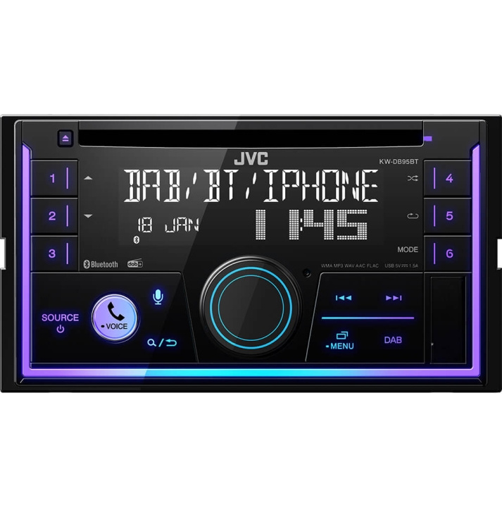 JVC Car HiFi KW-DB95BT in the group CAR / Car audio & Multimedia / Car stereo / Car speaker at TP E-commerce Nordic AB (C17048)