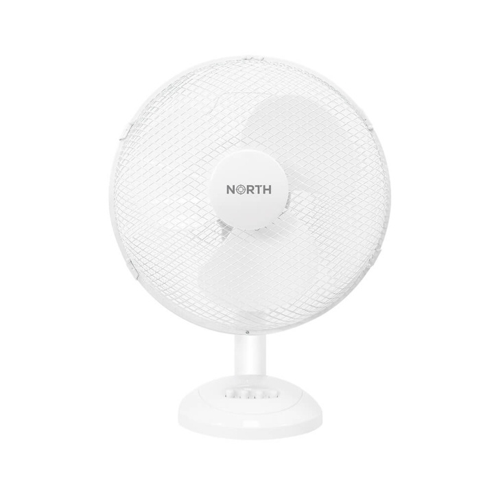 NORTH Desk Fan 30cm Plastic White in the group HOME, HOUSEHOLD & GARDEN / Fans & Climate products / Table fans at TP E-commerce Nordic AB (C17082)