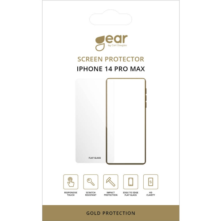 GEAR Screen Protector 2.5D iPhone 14 Pro Max in the group SMARTPHONE & TABLETS / Phone cases / Apple / iPhone 14 at TP E-commerce Nordic AB (C17093)