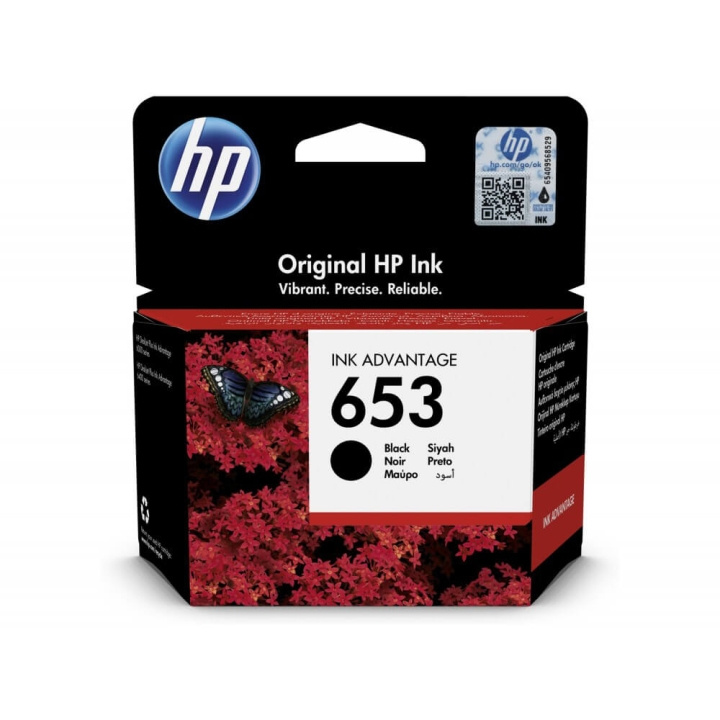 HP Ink 3YM75AE 653 Black in the group COMPUTERS & PERIPHERALS / Printers & Accessories / Ink & Toner / Ink cartridges / HP at TP E-commerce Nordic AB (C17265)