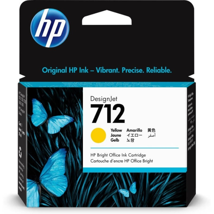 HP Ink 3ED69A 712 Yellow 29ml in the group COMPUTERS & PERIPHERALS / Printers & Accessories / Ink & Toner / Ink cartridges / HP at TP E-commerce Nordic AB (C17340)