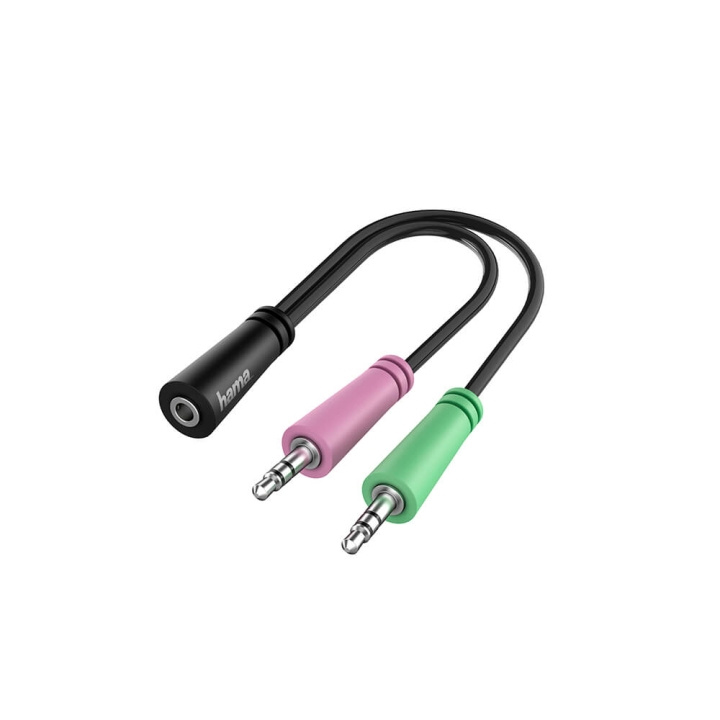 Hama Adapter Audio 3.5 Female to 2x 3.5 Male in the group HOME ELECTRONICS / Cables & Adapters / Audio analog / Adapters at TP E-commerce Nordic AB (C17469)