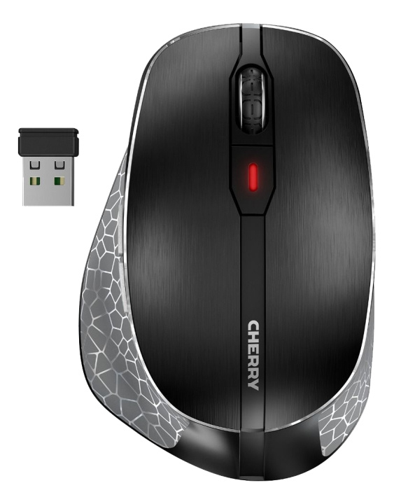 CHERRY MW 8 ergonomic mouse, rechargeable battery, BT + RF connection in the group COMPUTERS & PERIPHERALS / Mice & Keyboards / Mice / Wireless at TP E-commerce Nordic AB (C17549)