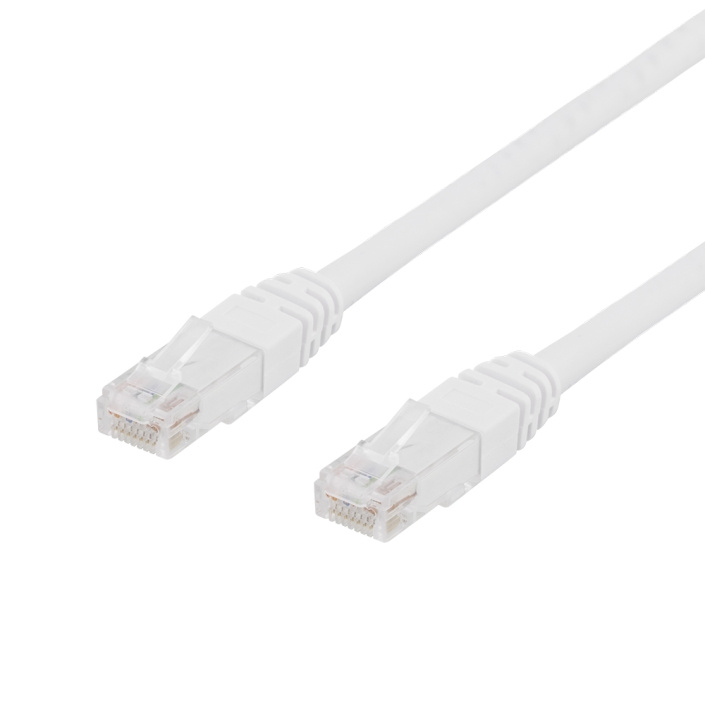 DELTACO U/UTP Cat6 patchkabel, LSZH, 1m, vit in the group COMPUTERS & PERIPHERALS / Computer cables / Network cables / Cat6 at TP E-commerce Nordic AB (C17619)