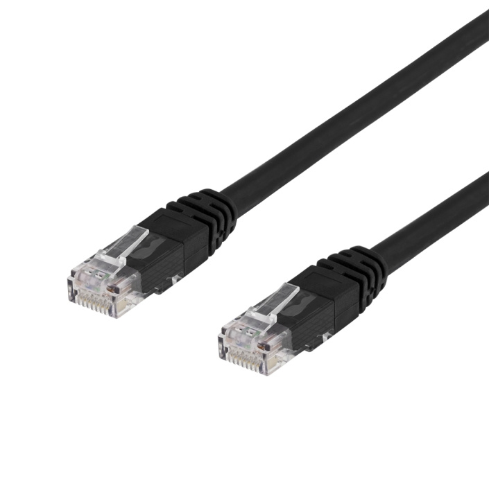 DELTACO U/UTP Cat6 patchkabel, LSZH, 5m, svart in the group COMPUTERS & PERIPHERALS / Computer cables / Network cables / Cat6 at TP E-commerce Nordic AB (C17621)