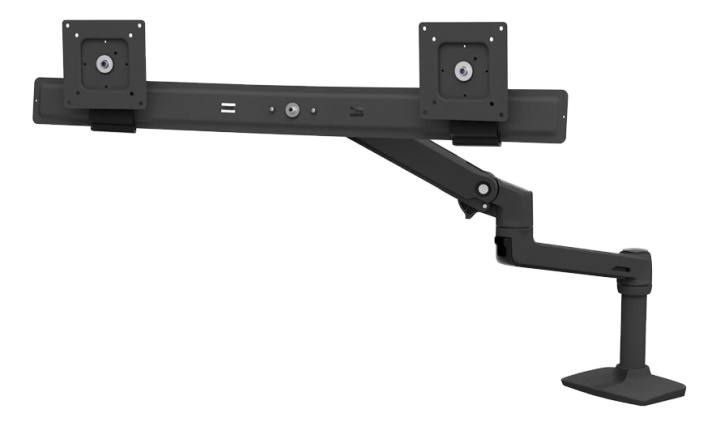 Ergotron LX Desk Dual Direct Arm (matte black) in the group COMPUTERS & PERIPHERALS / Computer monitor / Monitor arms & mounts at TP E-commerce Nordic AB (C17638)
