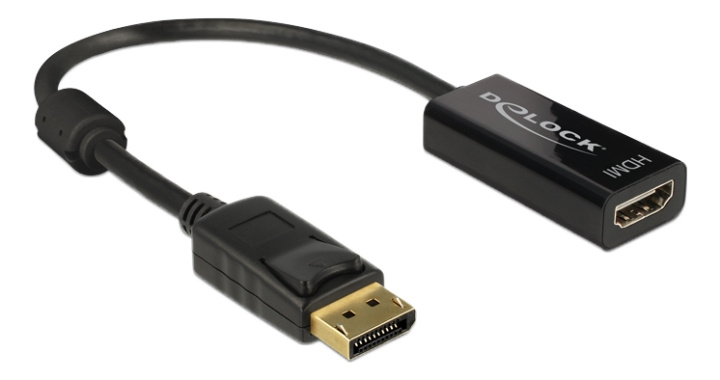 Delock Adapter Displayport 1.2 male to HDMI female, 4K, passive, black in the group COMPUTERS & PERIPHERALS / Computer cables / DisplayPort / Adapters at TP E-commerce Nordic AB (C17649)