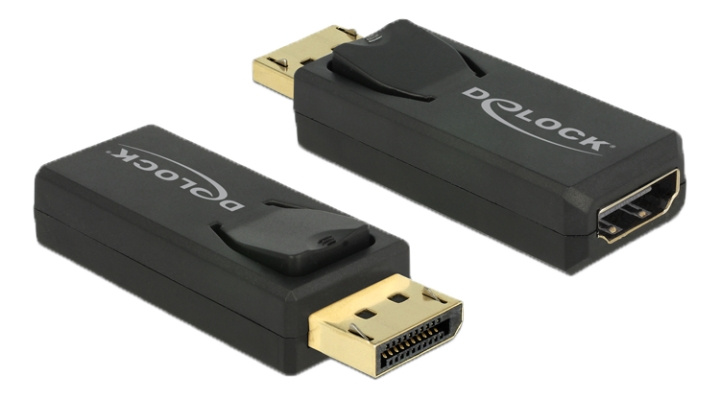 Delock Adapter Displayport 1.2 male > HDMI female 4K 60 Hz Active in the group COMPUTERS & PERIPHERALS / Computer cables / DisplayPort / Adapters at TP E-commerce Nordic AB (C17670)