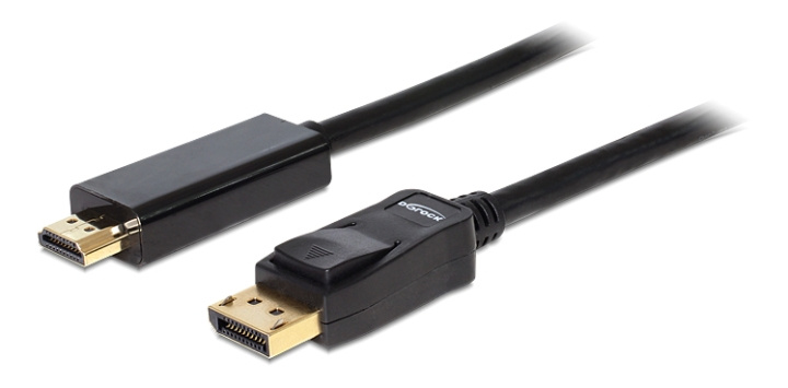 Delock Cable Displayport 1.1 male > High Speed HDMI-A male passive 2 m in the group COMPUTERS & PERIPHERALS / Computer cables / DisplayPort / Cables at TP E-commerce Nordic AB (C17674)