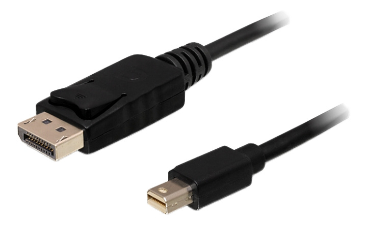 Delock Cable Mini Displayport 1.2 male > Displayport male 4K 60 Hz 5m, svart in the group COMPUTERS & PERIPHERALS / Computer cables / DisplayPort / Cables at TP E-commerce Nordic AB (C17679)