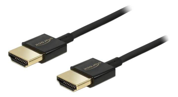 Delock Cable High Speed HDMI with Ethernet - HDMI-A male > HDMI-A male in the group HOME ELECTRONICS / Cables & Adapters / HDMI / Cables at TP E-commerce Nordic AB (C17684)