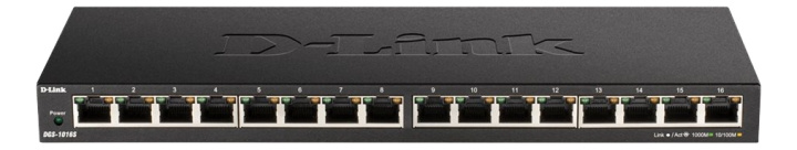 D-Link 16-Port 10/100/1000Mbps Unmanaged Gigabit Ethernet Switch in the group COMPUTERS & PERIPHERALS / Network / Switches at TP E-commerce Nordic AB (C17782)