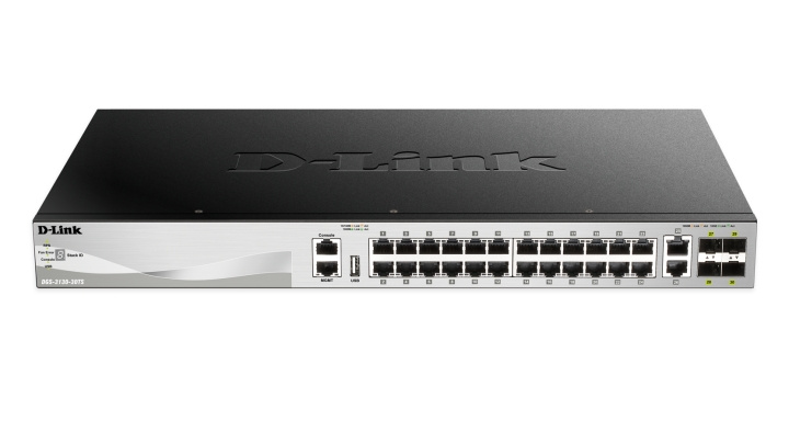 D-Link 24-port Managed gigabit switchm, L3, 4x Gigabit SFP+, silver in the group COMPUTERS & PERIPHERALS / Network / Switches / 10/100/1000Mbps at TP E-commerce Nordic AB (C17802)