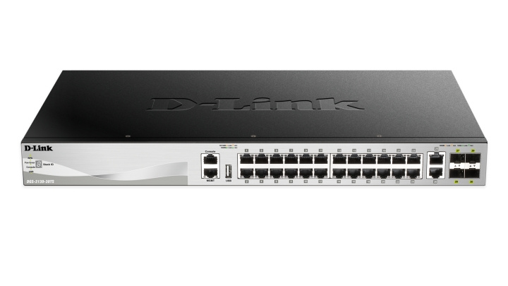 D-Link 24-port Managed gigabit switchm, L3, 4x Gigabit SFP+, silver in the group COMPUTERS & PERIPHERALS / Network / Switches at TP E-commerce Nordic AB (C17802)