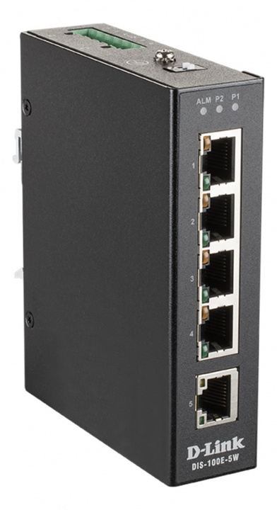 D-Link 5 Port Unmanaged Switch with 5 x 10/100 BaseT(X) ports in the group COMPUTERS & PERIPHERALS / Network / Switches / 10/100Mbps at TP E-commerce Nordic AB (C17813)