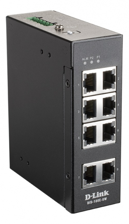 D-Link 8 Port Unmanaged Switch with 8 x 10/100 BaseT(X) ports in the group COMPUTERS & PERIPHERALS / Network / Switches / 10/100/1000Mbps at TP E-commerce Nordic AB (C17814)