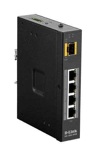D-Link Switch, 5-Ports, Gigabit, PoE, Plug and play, SFP, black in the group COMPUTERS & PERIPHERALS / Network / Switches / 10/100/1000Mbps at TP E-commerce Nordic AB (C17815)