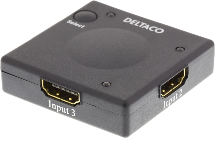 DELTACO HDMI-switch, automatisk 3 till 1, 1080p, 3D, svart in the group COMPUTERS & PERIPHERALS / Computer cables / Switches at TP E-commerce Nordic AB (C17910)