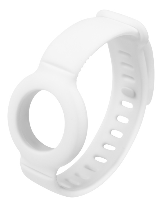 DELTACO Apple AirTag, Silicone wristband, white in the group SMARTPHONE & TABLETS / Other accessories / Other at TP E-commerce Nordic AB (C17961)
