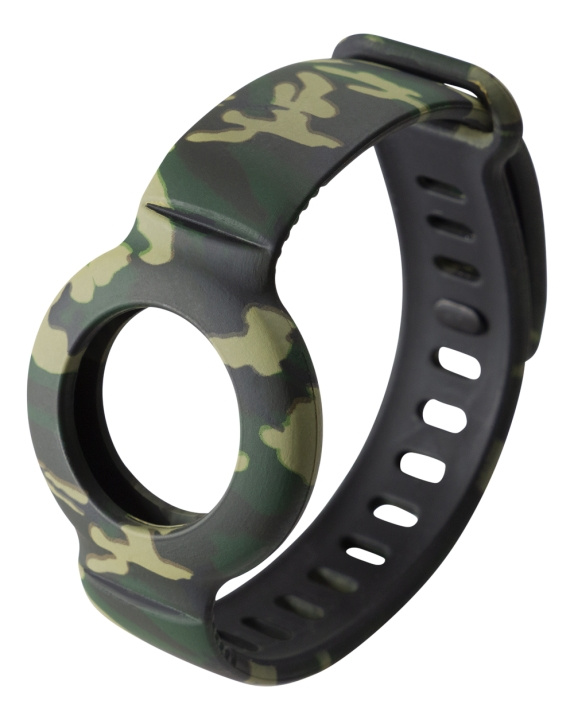 DELTACO Apple AirTag, Silicone wristband, Camouflage in the group SMARTPHONE & TABLETS / Other accessories / Other at TP E-commerce Nordic AB (C17962)