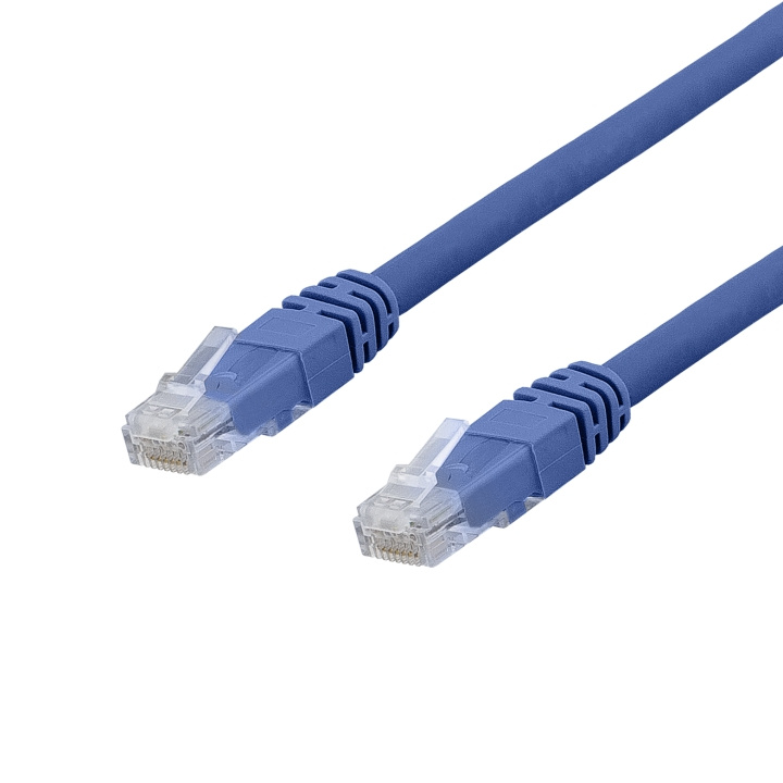 DELTACO U/UTP Cat6a patchkabel, LSZH, 0,3m, Blue in the group COMPUTERS & PERIPHERALS / Computer cables / Network cables / Cat6 at TP E-commerce Nordic AB (C18139)
