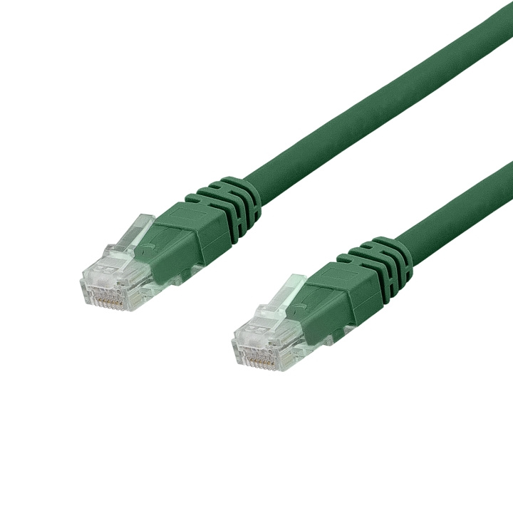 DELTACO U/UTP Cat6a patchkabel, LSZH, 0,3m, Green in the group COMPUTERS & PERIPHERALS / Computer cables / Network cables / Cat6 at TP E-commerce Nordic AB (C18141)