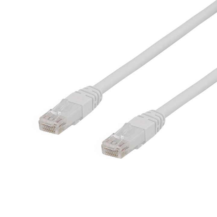 DELTACO U/UTP Cat6a patch cable, 500MHz, Delta-certified, LSZH, white in the group COMPUTERS & PERIPHERALS / Computer cables / Network cables / Cat6 at TP E-commerce Nordic AB (C18209)