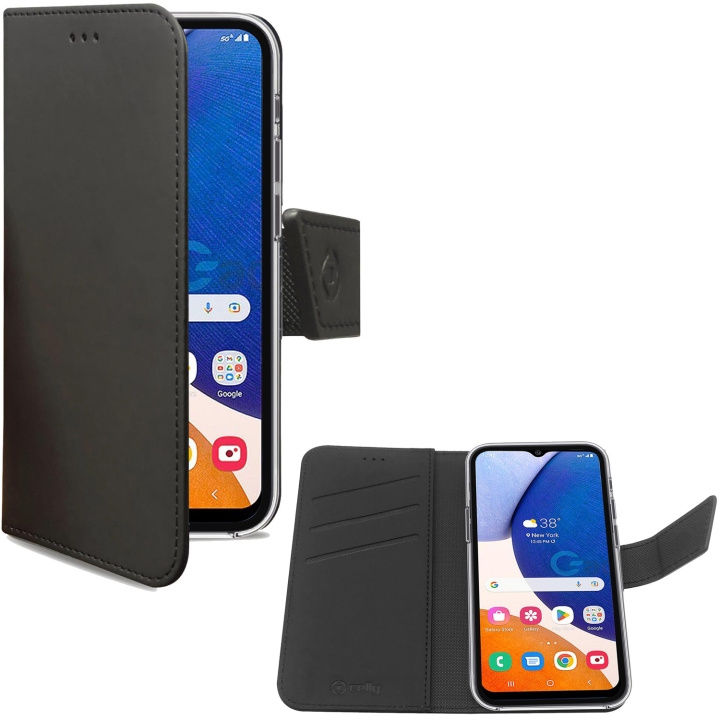 Celly Wallet Case Galaxy A14 5G Svart in the group SMARTPHONE & TABLETS / Phone cases / Samsung at TP E-commerce Nordic AB (C18358)