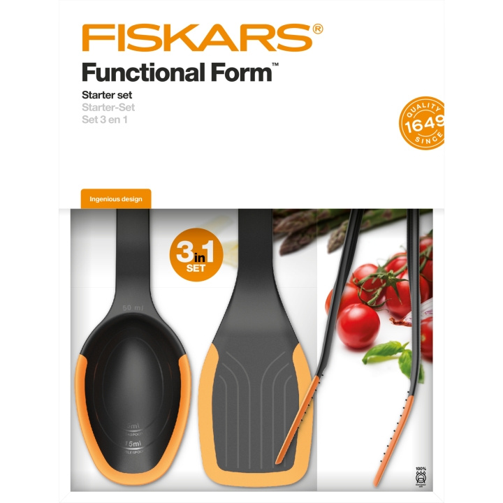 Fiskars FF startset 3 delar in the group HOME, HOUSEHOLD & GARDEN / Kitchen utensils / Other kitchen tools at TP E-commerce Nordic AB (C18372)