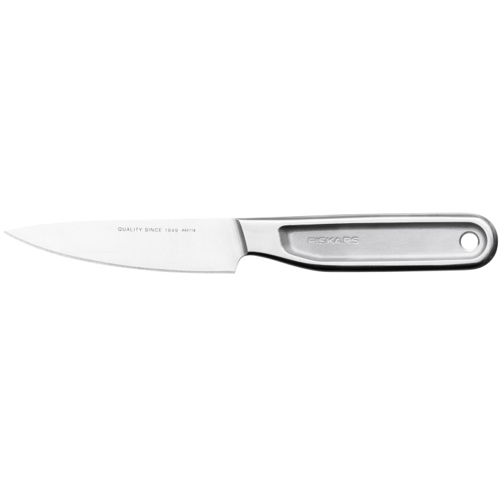 Fiskars All Steel grönsakskniv 10 cm in the group HOME, HOUSEHOLD & GARDEN / Kitchen utensils / Kitchen knives & Knife sharpeners at TP E-commerce Nordic AB (C18381)