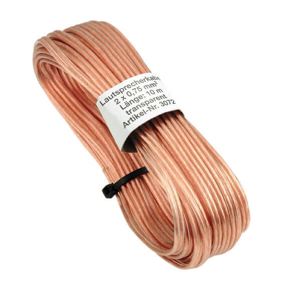Hama Högtalarkabel 2x0.75mm2 Transparent 10m in the group HOME ELECTRONICS / Cables & Adapters / Speaker cables at TP E-commerce Nordic AB (C18465)