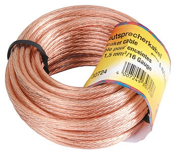 Hama Högtalarkabel 2x1.5mm2 Transparent 5m in the group HOME ELECTRONICS / Cables & Adapters / Speaker cables at TP E-commerce Nordic AB (C18467)