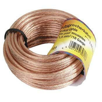 Hama Högtalarkabel 2x1.5mm2 Transparent 10m in the group HOME ELECTRONICS / Cables & Adapters / Speaker cables at TP E-commerce Nordic AB (C18468)