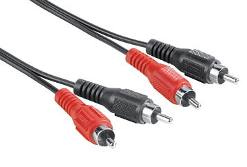 Hama Audio Cable 2 RCA Male Plugs - 2 RCA Male Plugs, 1m in the group HOME ELECTRONICS / Cables & Adapters / RCA / Cables at TP E-commerce Nordic AB (C18477)