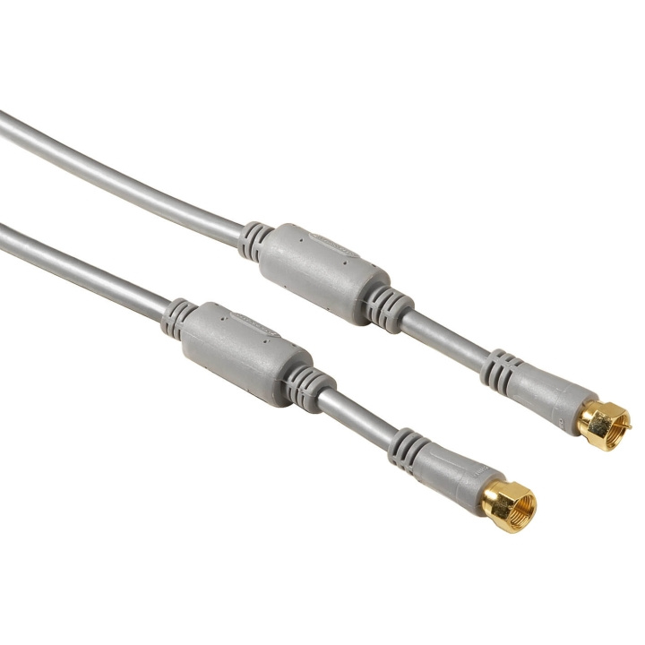 Hama Kabel Antenn SAT 100dB Ferrit F-Plug Silver 1.5m in the group HOME ELECTRONICS / Cables & Adapters / Antenna cables & Accessories / Antenna cables at TP E-commerce Nordic AB (C18484)
