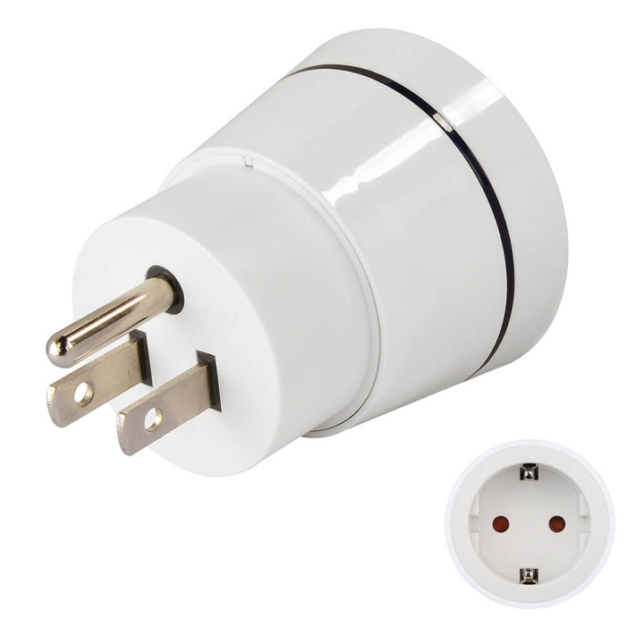 Hama Traveladapter EU-US in the group HOME, HOUSEHOLD & GARDEN / Electricity & Lighting / Travel adapters at TP E-commerce Nordic AB (C18498)