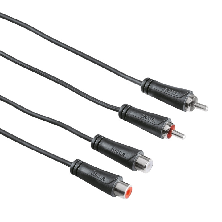 Hama Kabel Audio 2xRCA-2xRCA Förlängning Svart 1.5m in the group HOME ELECTRONICS / Cables & Adapters / RCA / Cables at TP E-commerce Nordic AB (C18506)