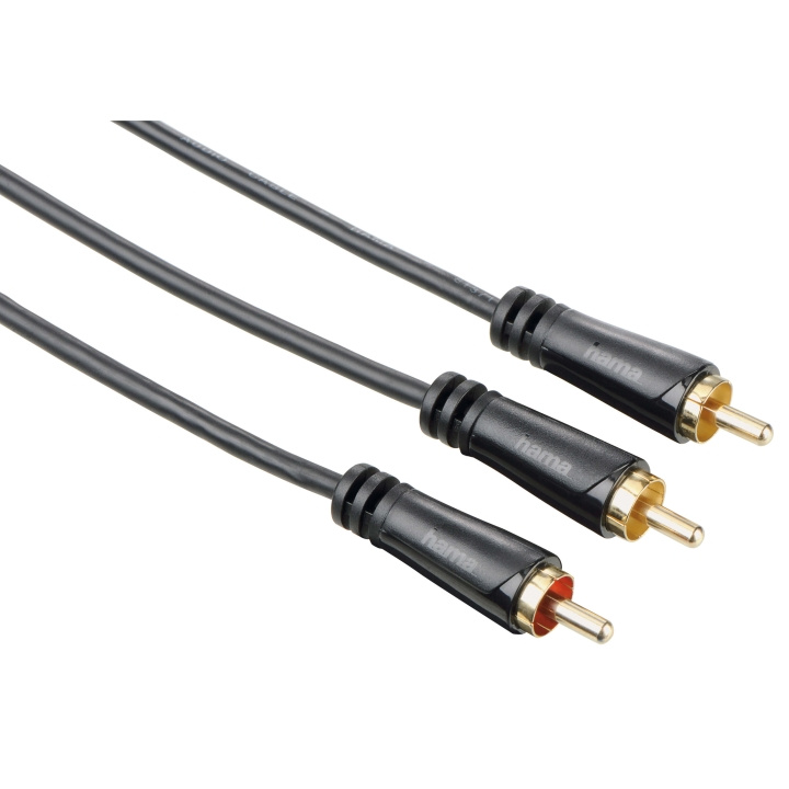 HAMA Subwoofer Cable, RCA plug - 2 RCA plugs, gold-plated, 7.5 m in the group HOME ELECTRONICS / Cables & Adapters / RCA / Cables at TP E-commerce Nordic AB (C18512)
