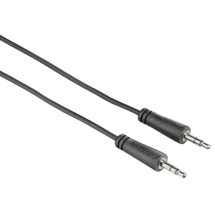 HAMA Kabel Audio 3.5mm-3.5mm Svart 1.5m in the group HOME ELECTRONICS / Cables & Adapters / Audio analog / 3.5 mm at TP E-commerce Nordic AB (C18520)
