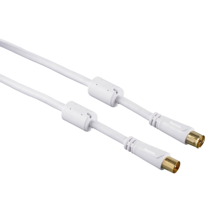 HAMA Antenna Cable 100dB 1.5m White in the group HOME ELECTRONICS / Cables & Adapters / Antenna cables & Accessories / Antenna cables at TP E-commerce Nordic AB (C18530)