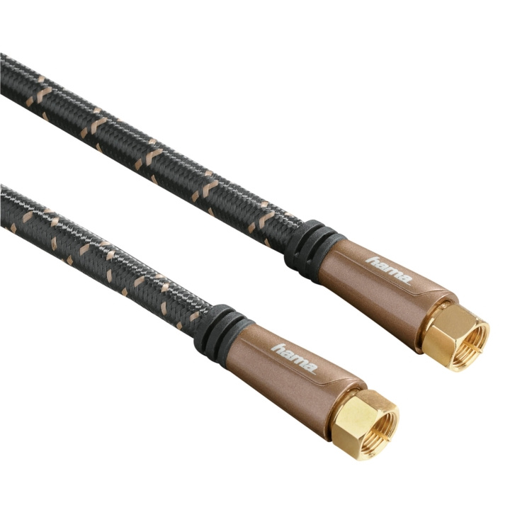 Hama Kabel Antenn SAT 120dB F-Plug-F-Plug Svart 1.5m in the group HOME ELECTRONICS / Cables & Adapters / Antenna cables & Accessories / Antenna cables at TP E-commerce Nordic AB (C18535)