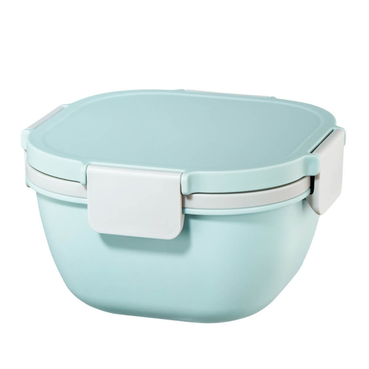 XAVAX Salad Box To-Go 1.4L Pastel Blue in the group HOME, HOUSEHOLD & GARDEN / Kitchen utensils / Other kitchen tools at TP E-commerce Nordic AB (C18544)