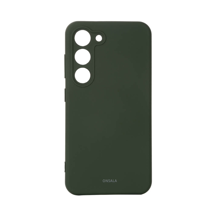 Onsala Phone Case Silicone Dark Green - Samsung S23 5G in the group SMARTPHONE & TABLETS / Phone cases / Samsung at TP E-commerce Nordic AB (C18595)