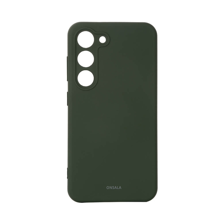 Onsala Phone Case Silicone Olive Green - Samsung S23 5G in the group SMARTPHONE & TABLETS / Phone cases / Samsung at TP E-commerce Nordic AB (C18595)