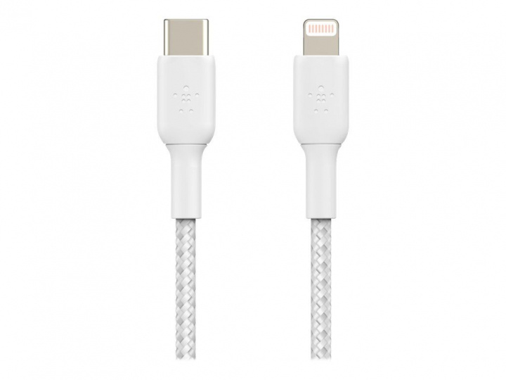 Belkin Boost Charge Lightning - USB-C Flätad 1m in the group SMARTPHONE & TABLETS / Chargers & Cables / Cables / Cables Lightning at TP E-commerce Nordic AB (C18839)
